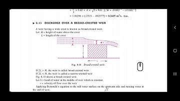 KTU - CE 203 - Fluid mechanics - Module 4 - Broad-crested, narrow-crested, ogee, submerged Weirs