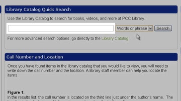 Library Catalog: Quick Search Box