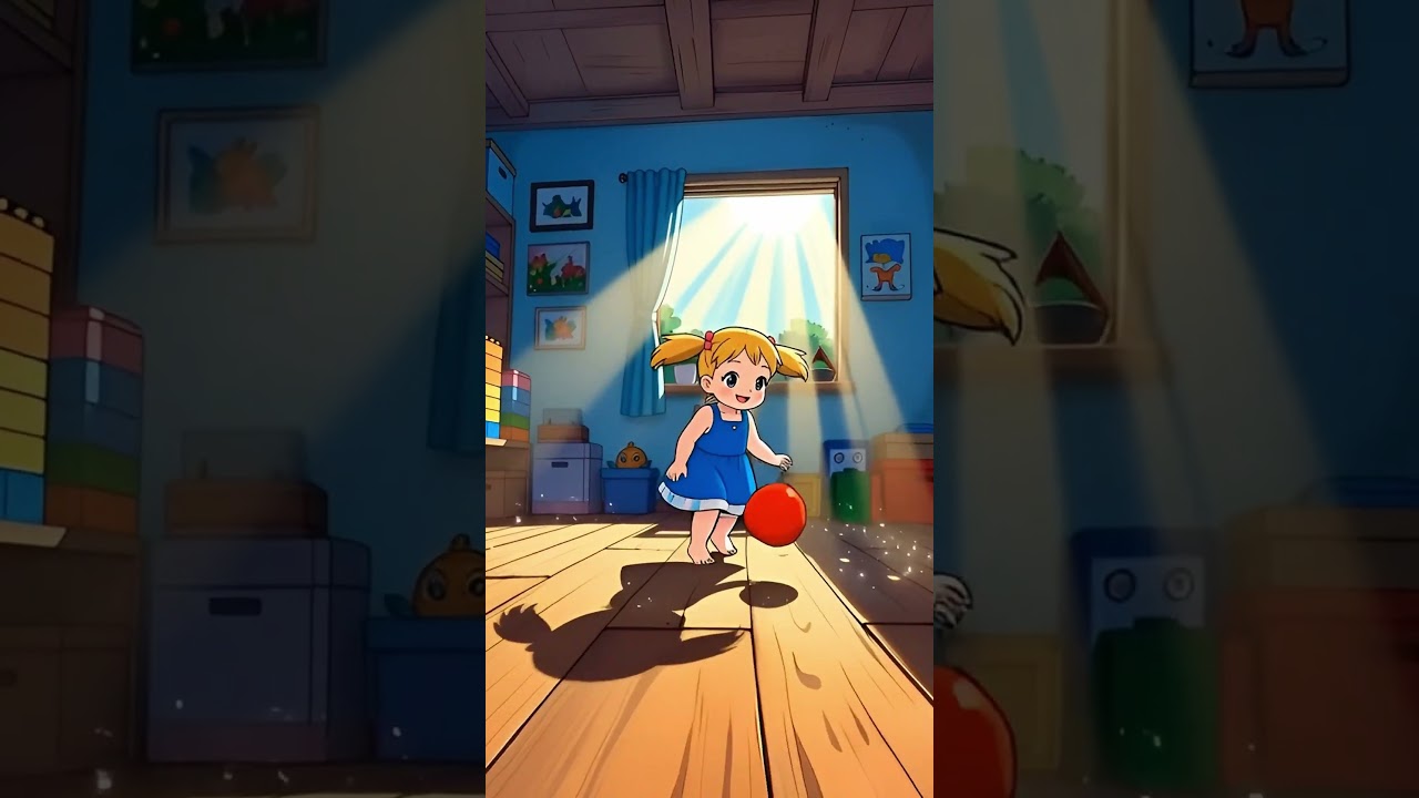 Catch the Ball! ⚽️👧 | Beautiful Anime Stories for Toddlers | #Shorts 🌈