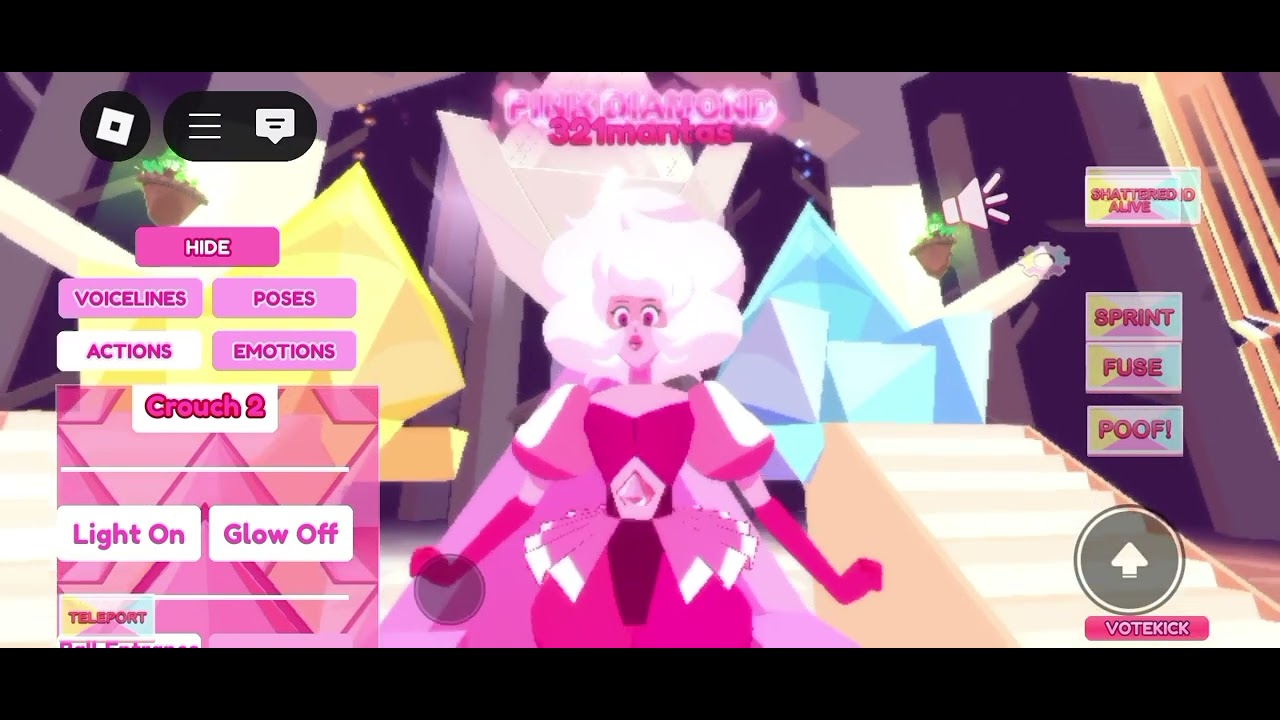 SHOWCASING PINK DIAMOND! (part1) 🌺🌺Stevos Gems Eras Roleplay 🌺🌺 - YouTube