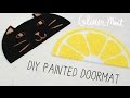 Diy lemon and cat doormats