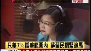 20110405 蔡英文批馬 總統不能看民調定政策-年代新聞1800