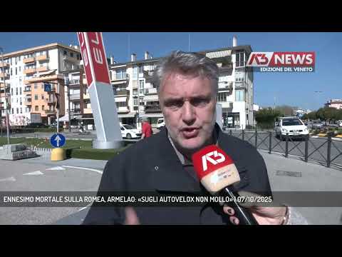 ENNESIMO MORTALE SULLA ROMEA, ARMELAO: «SUGLI AUTOVELOX NON MOLLO» | 07/10/2025