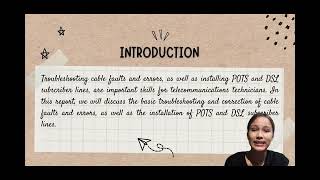 INTRODUCTION TO TELECOM (OSP)AND SUBSCRIBER LINE INSTALLATION (GROUP 1)