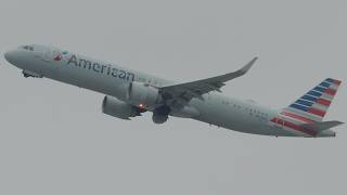 American Airlines Airbus A321-253NX [N463AA] takeoff from LAX