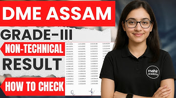 dme assam grade 3 non technical result | assam grade 3 non technical result | mahir academy
