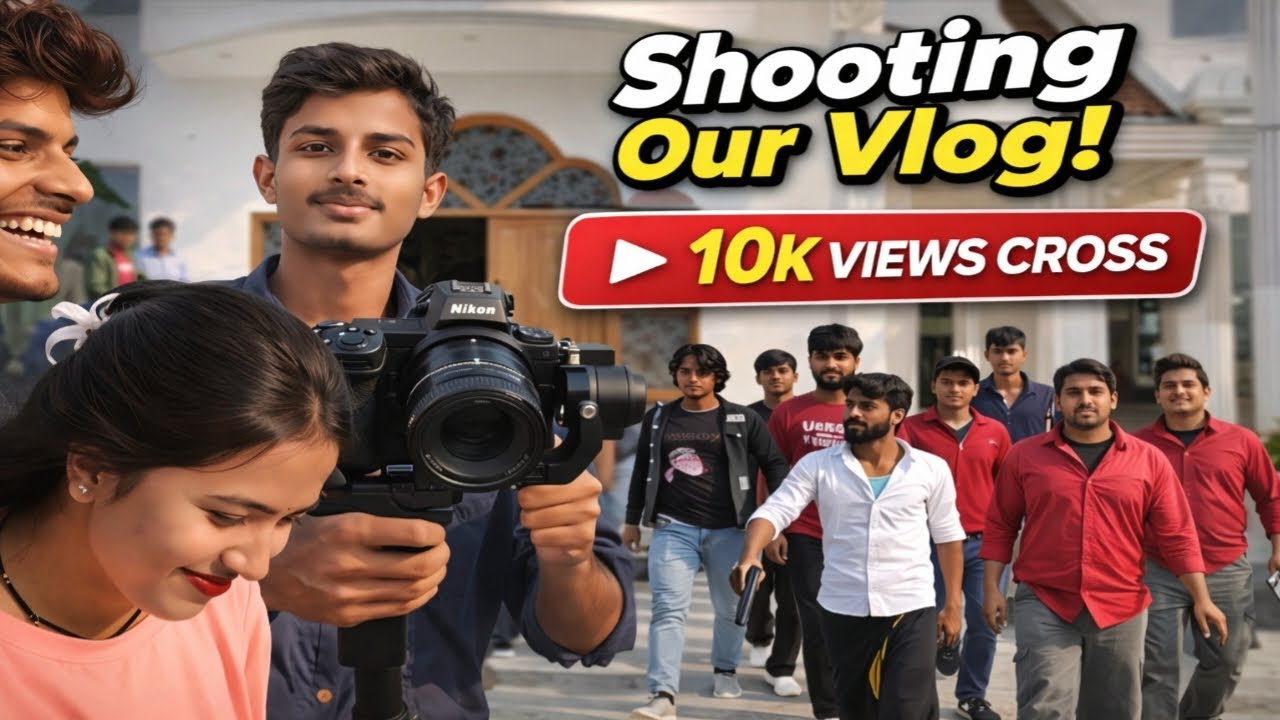😍 First Time Shooting Experience | Full Vlog !!  Akhilesh Creator03 || ...