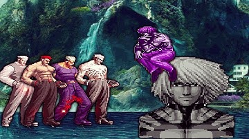 [KOF Mugen] Ryuji Yamazaki Team Vs Hastur EX