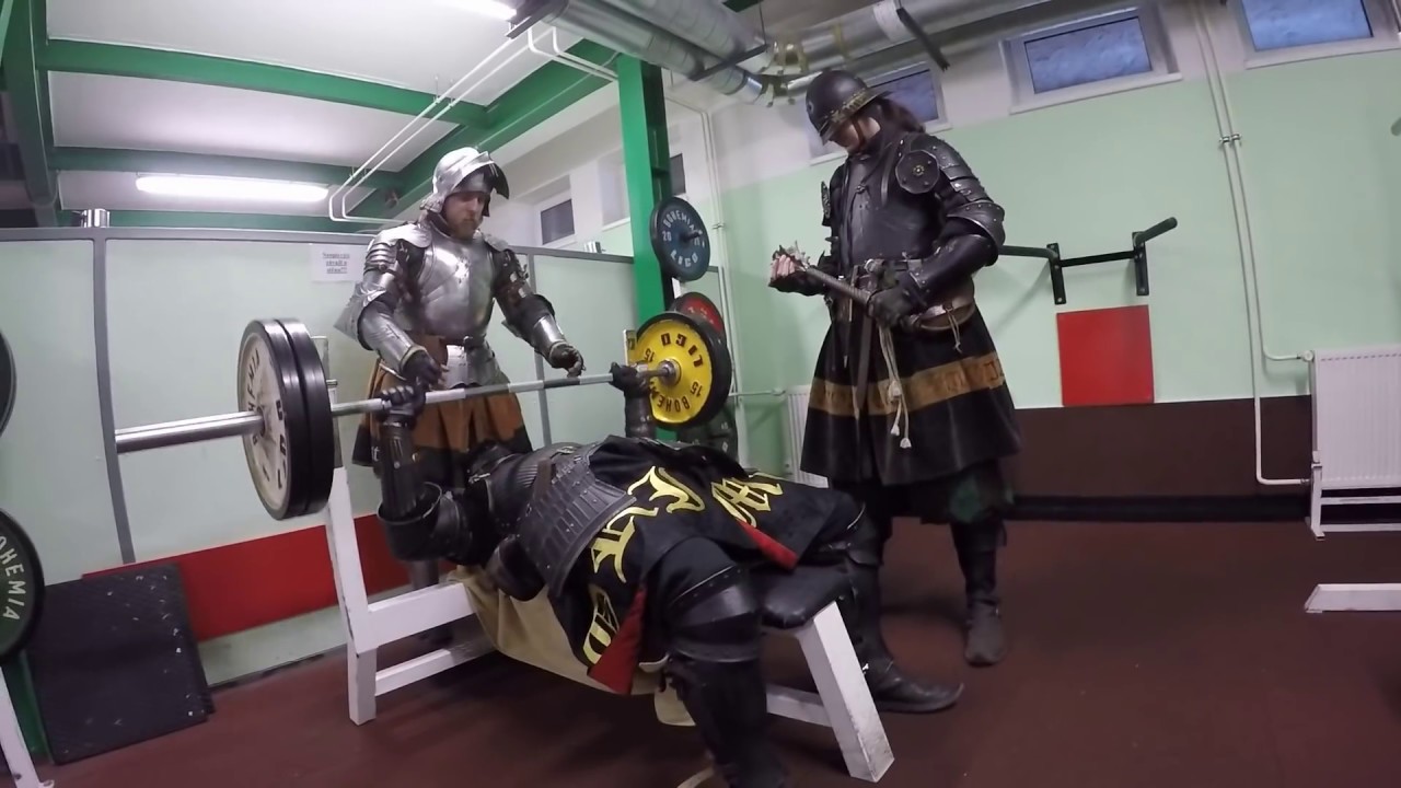 Knights in gym - YouTube