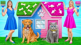 We Built a House For Pets | Funny Challenges by Multi DO Smile