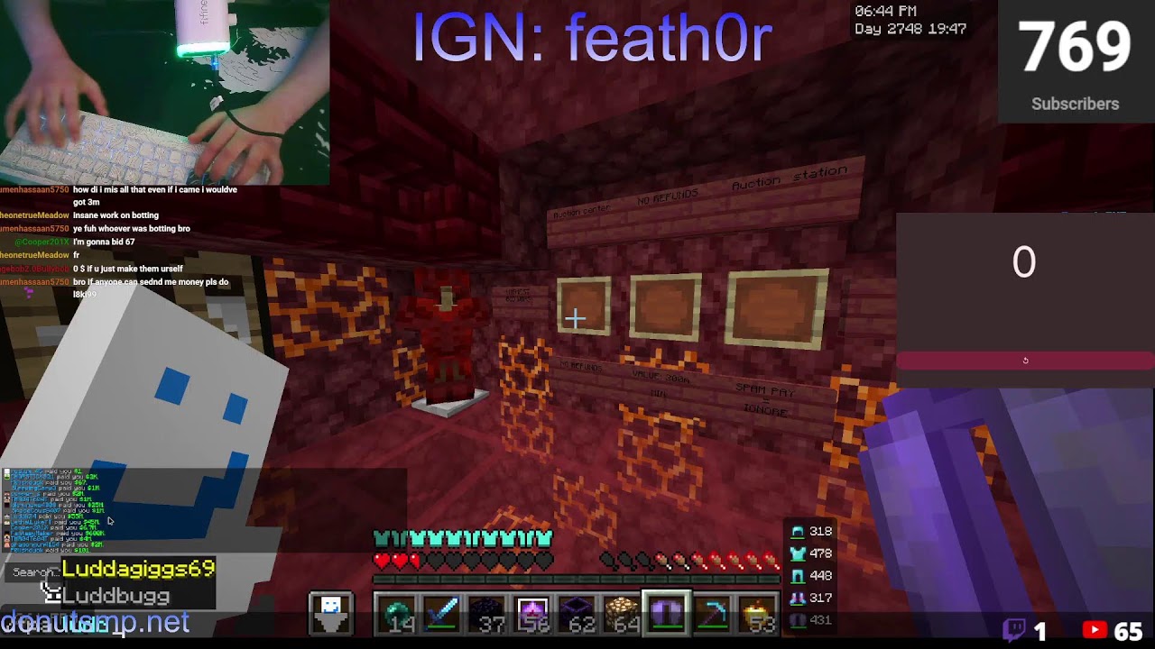 DOING A CRAZY LOOTDROP 3B+, Donut smp Live