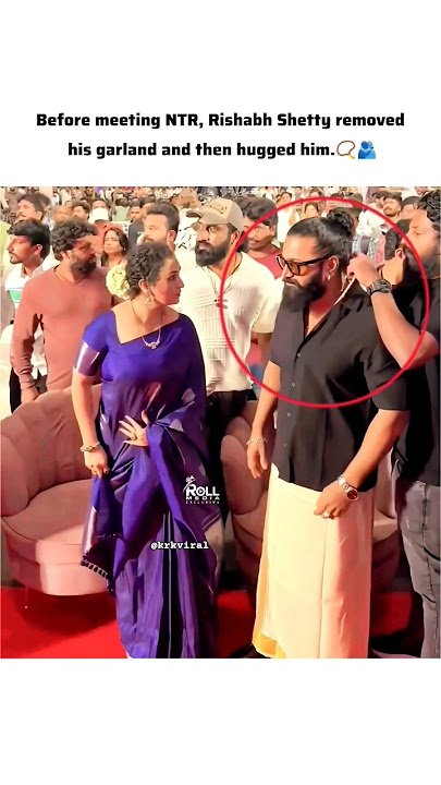 Rishabh Shetty meet to NTR🫂#youtube #love #explore #viral #shorts