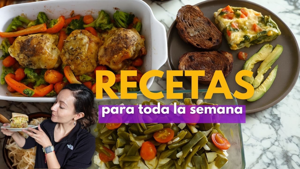 🥦⏰ Recetas fáciles para tener comida lista toda la semana #balanceandolavida