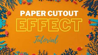Easiest Paper Cutout Effect Tutorial Under 1 minute | How To's