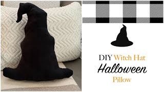 DIY Halloween Witch Hat Pillow (Easy Halloween Decorations) Life of Style Blog
