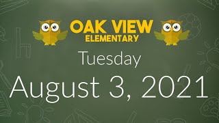 Wake Up Oak View August 3, 2021