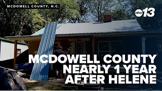 Nearly 1 year after Helene, McDowell County's journey of rebuilding continues