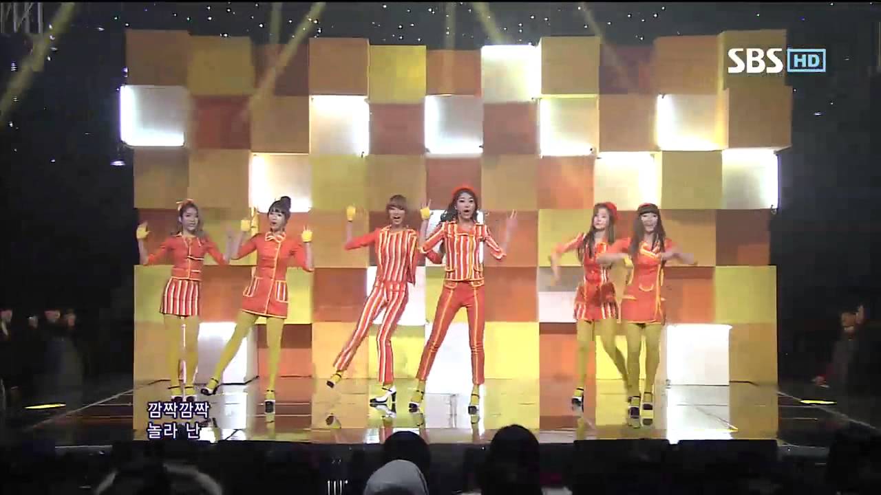 Moon Shabe [недоступно] @SBS Inkigayo Популярная песня 20121118