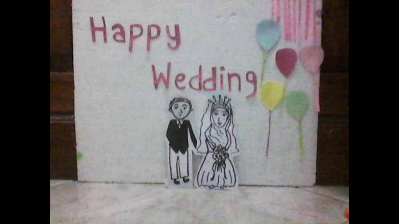 Happy Wedding Hanif Dan Anggi Stop Motion Lucu YouTube