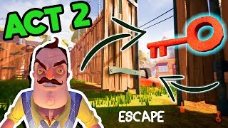 Hello Neighbor Act 2 - How to find Red Key to Escape (Easiest Walkthrough) screenshot 4