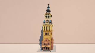 Minecraft Vintage Clock Tower Tutorial 🕰️ Elegant Fantasy Build