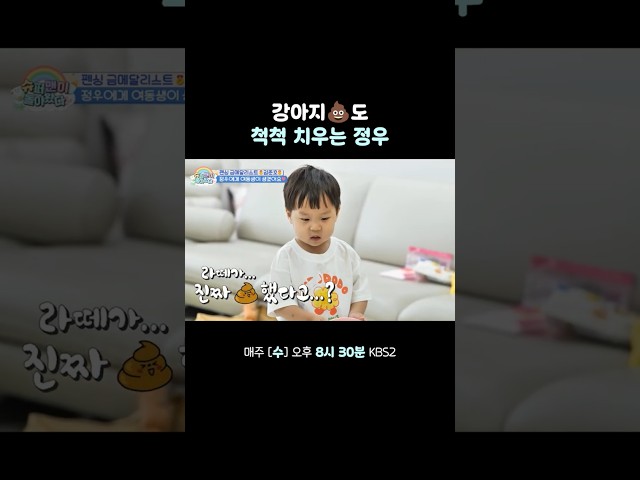 멍멍이 '떵'은 내가 책임진다! #슈퍼맨이돌아왔다 | KBS 260722 방송