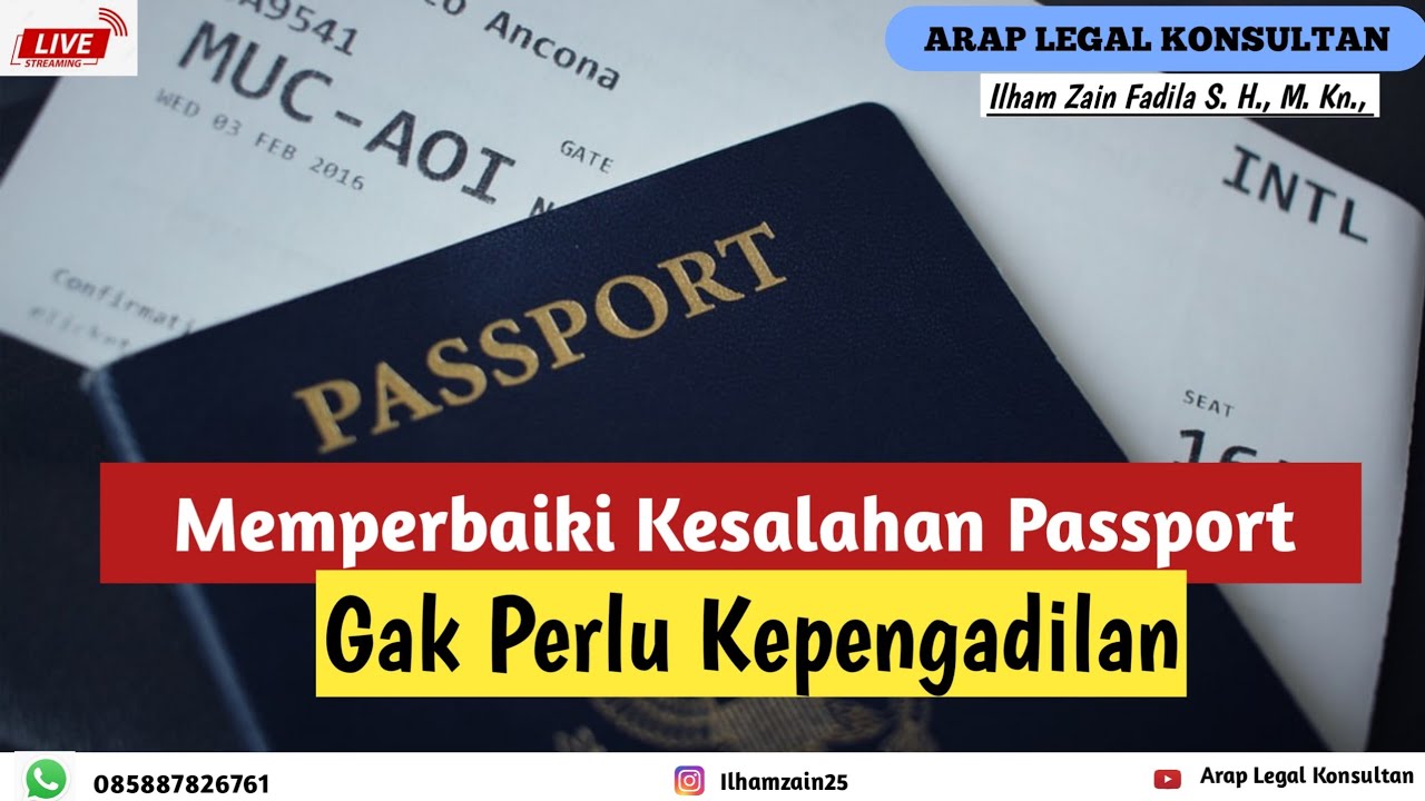 Prosedur Perbaikan Identitas di Pasport