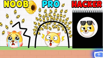 NOOB vs PRO vs HACKER in Save the Doge​Upgrading NOOB Dog to GOD Dog in Save the Doge#savethedoge 