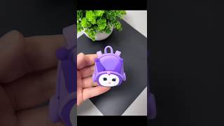 DIY - How to make "Kuromi Backpack"🎒 with Clay #diy #clay #shorts