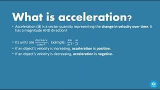OAT Physics Lesson 3 Linear Motion (Optometry Admission Test)