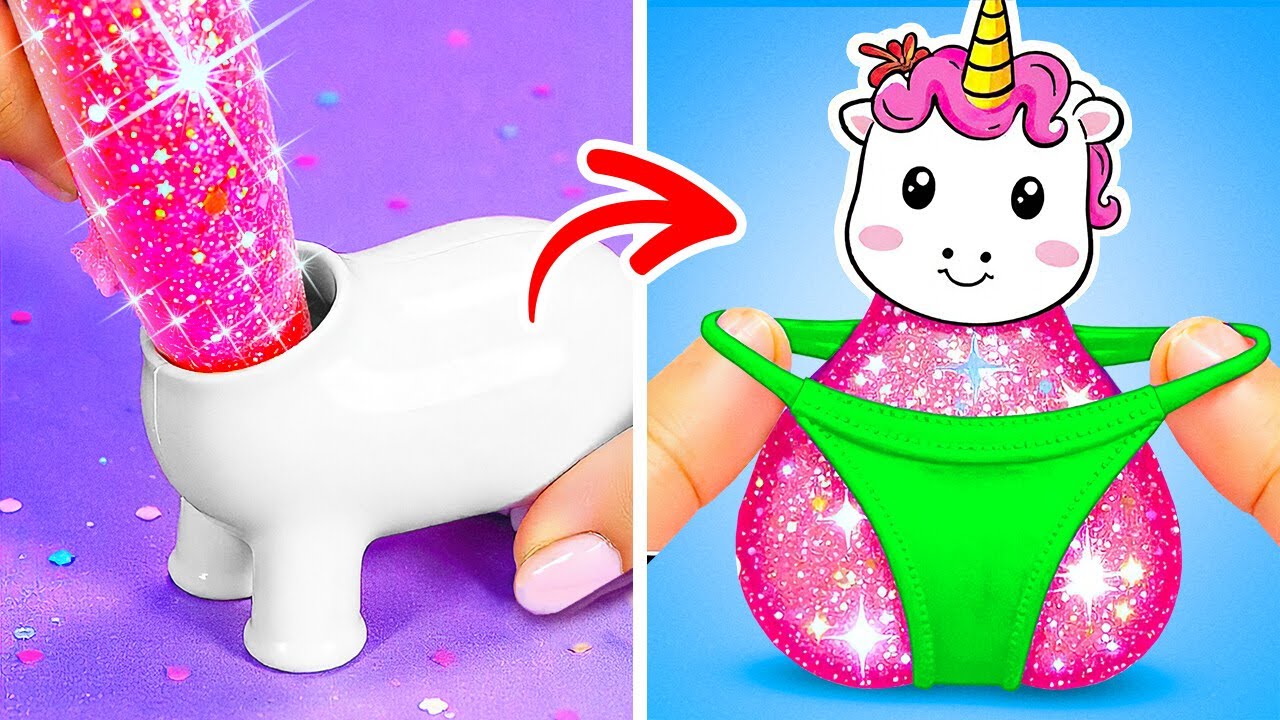 Творческие поделки с потрясающим блеском и яркими цветами 🌟