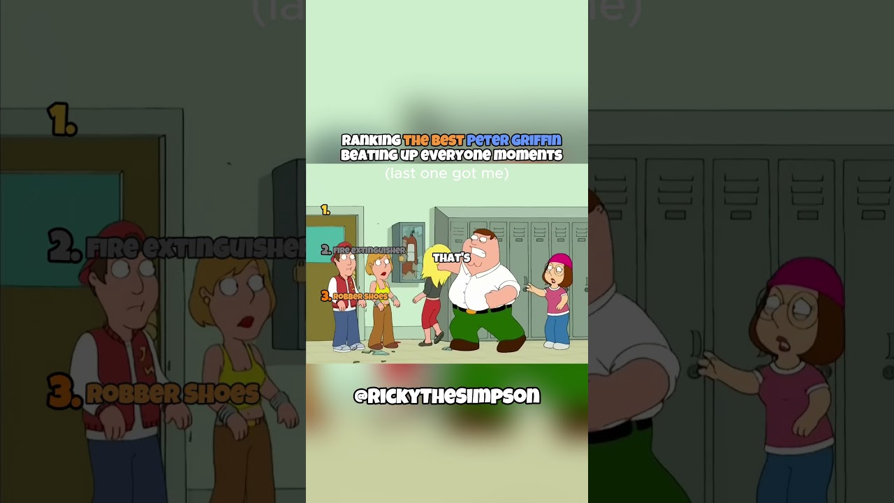 Ranking the Best Peter Griffin Beating Up Everyone Moments!😂 #ranking #familyguy #core #viral #usa