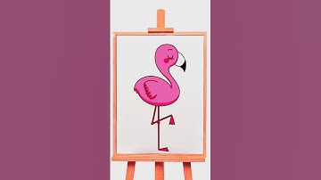 How to Draw Flamingo / Drawing Lesson in Steps /