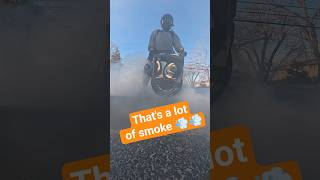 Had to break in my new tire with a burnout!