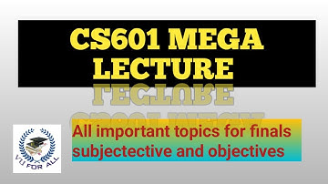 CS601 Data communications important topics for subjectective and objectives metiral