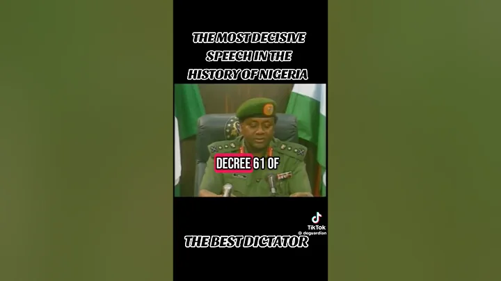 General Sani Abacha’s coup speech