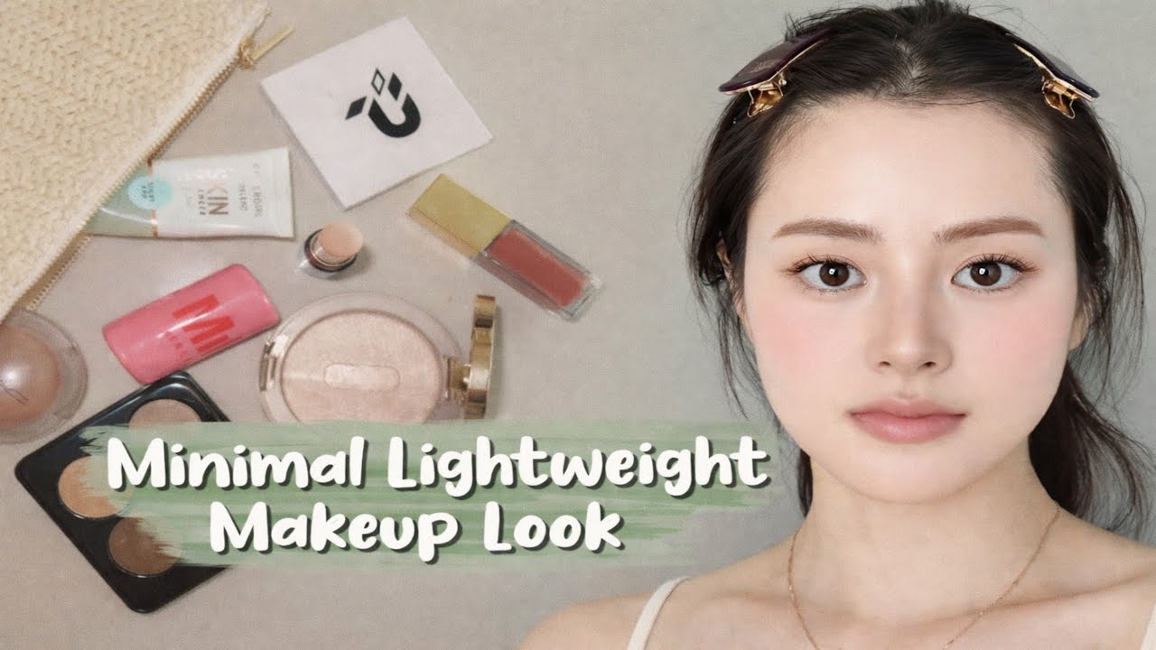 Minimal Lightweight Makeup Look for Glowing Skin
