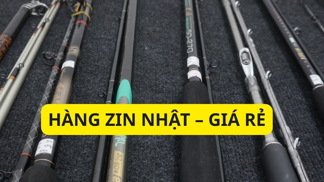 🔥 Cần Câu Nhật Bãi: Cần 2 Khúc – 3 Khúc Câu Ngâm Sông Biển Giá Rẻ | Carbon Bền – Hàng Đẹp Mới Về 🎣