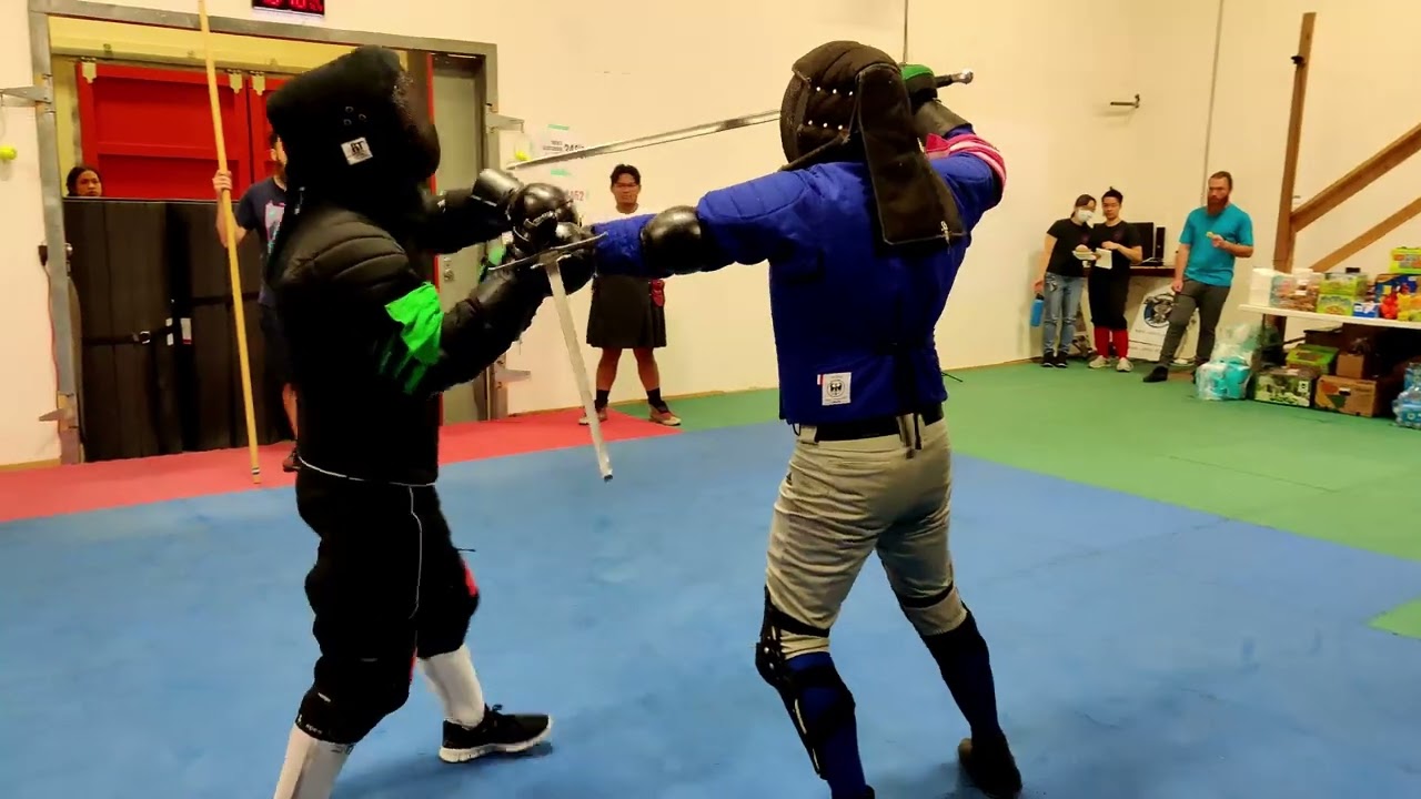 Swordsquatch 2022 Open Longsword - Pool 3, Match 6 - Joseph Brassey vs. Yuheng Liu