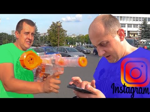 КОЛЯ ПОДСТАВИЛ БРАТА В ИНСТАГРАМЕ. НЕРФ БИТВА. НЕРФ БРОС ШОУ.