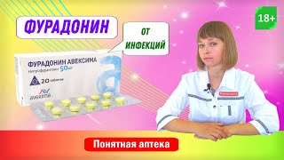 Фурадонин: инфекции мочевыводящих путей, цистит, уретрит; пиелит; пиелонефрит