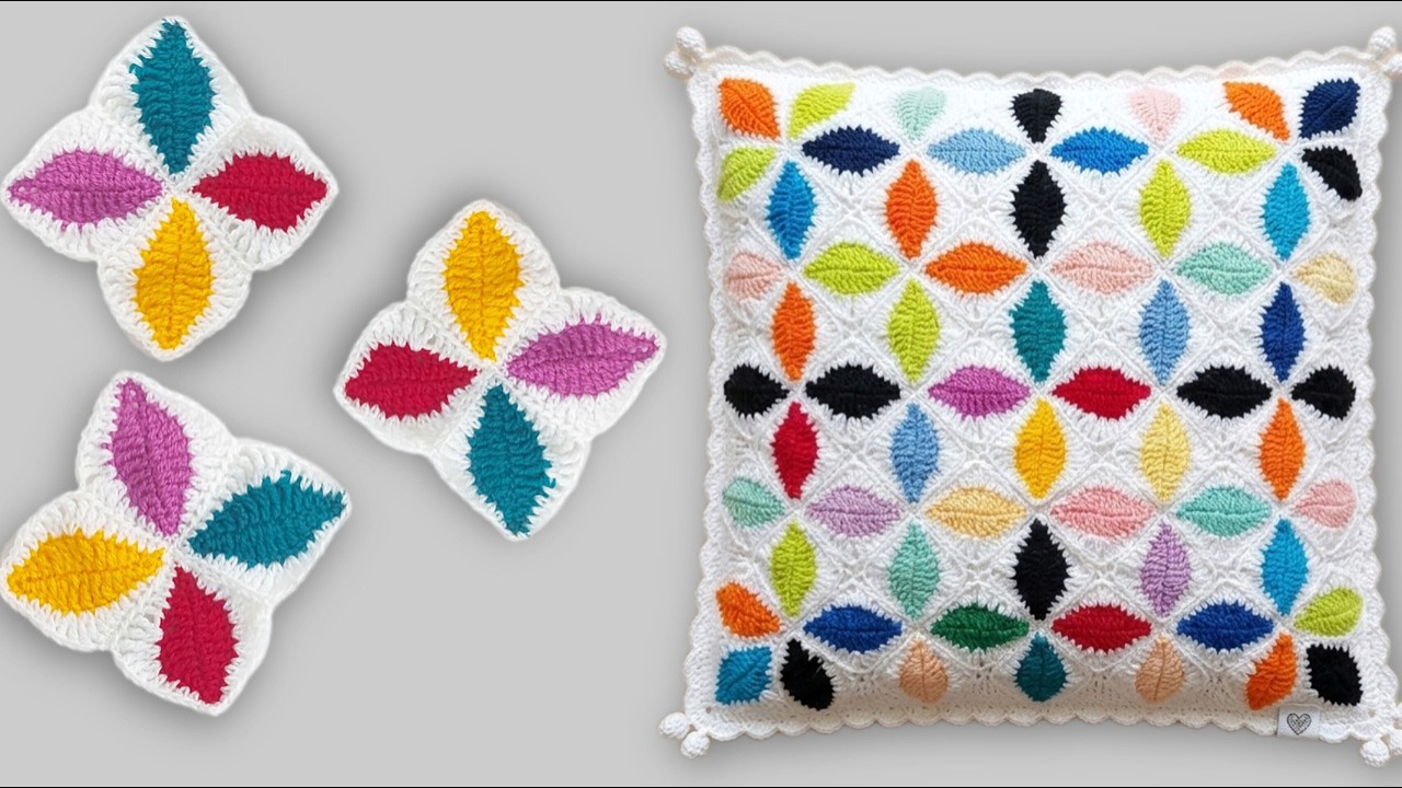 How to Crochet a Leaf Granny Square for Beginners