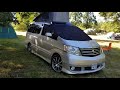 Toyota Alphard campervan first night review Thule EasyBase