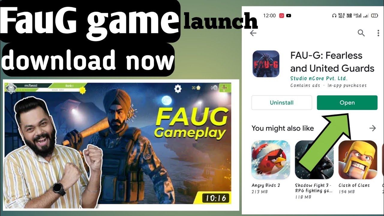 how to download Faug game// Fauji game kaise install kare//Faug game launch