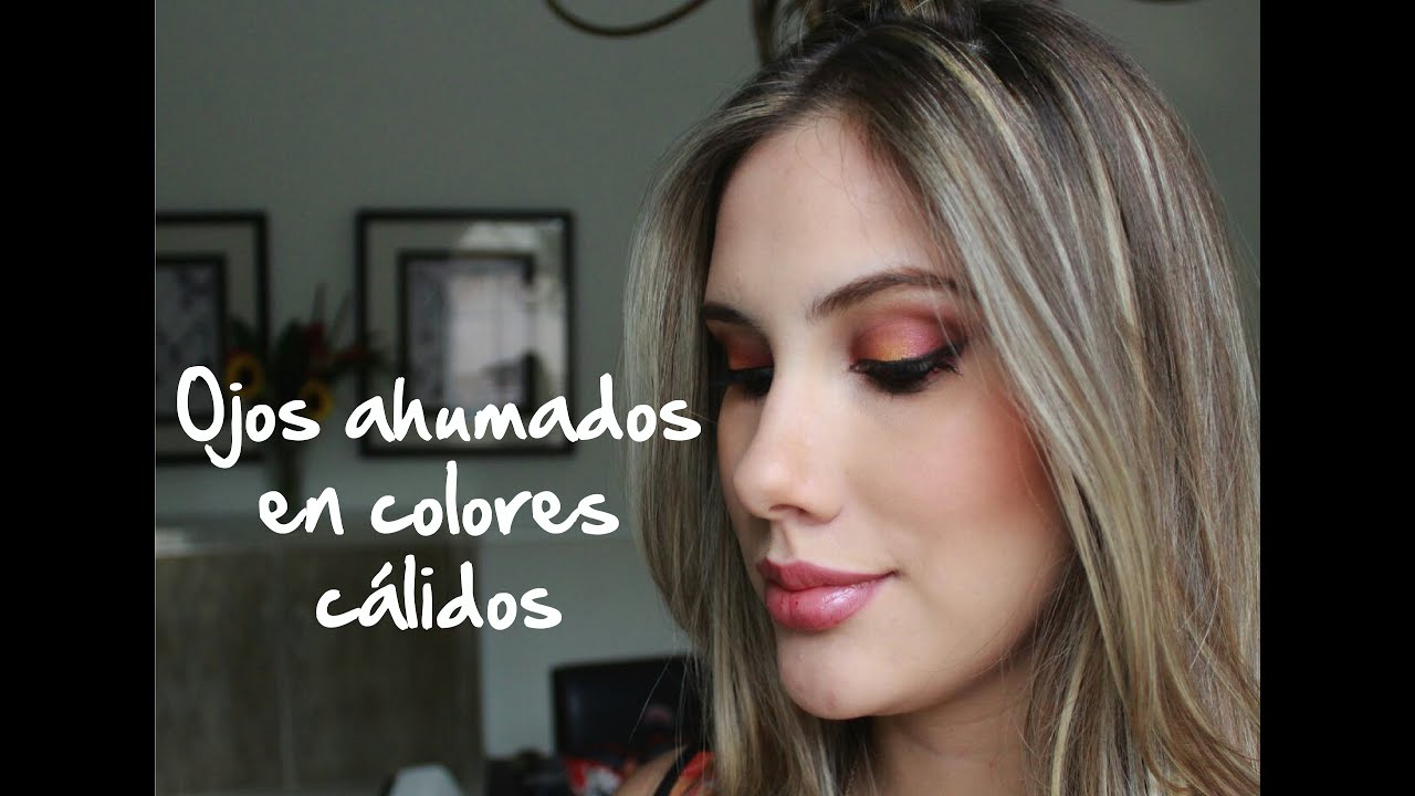 ojos ahumados en tonos calidos