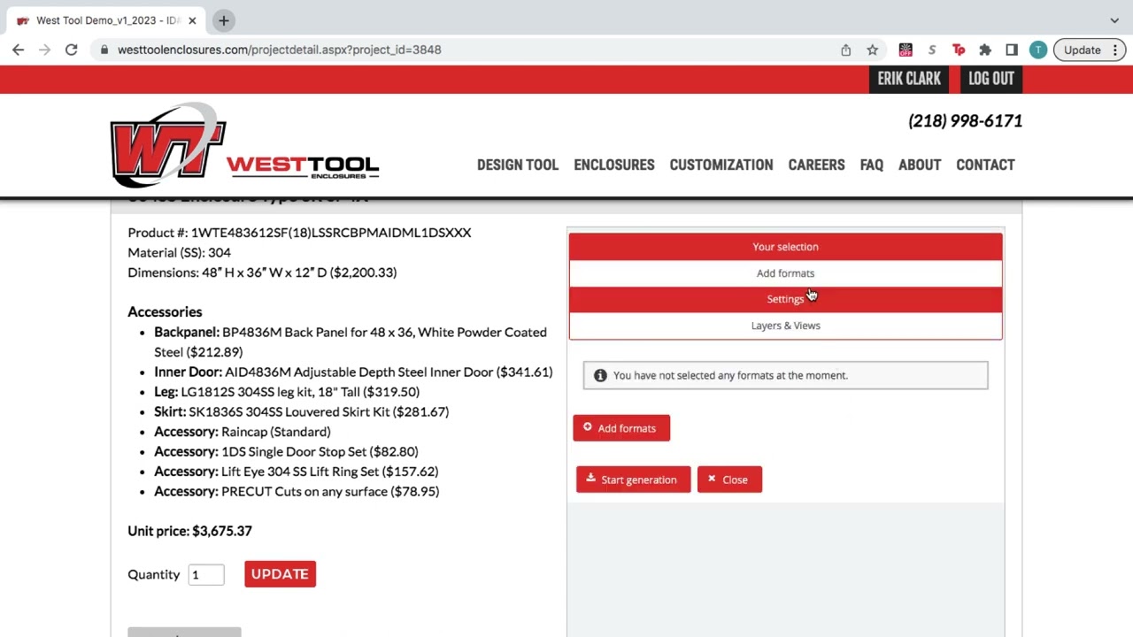 West Tool Enclosures Launches Stainless Steel Enclosure Configurator