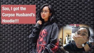 I GOT CORPSE HUSBAND's HOODIE & PHOTOSHOOT!! | UNBOXING//VLOG