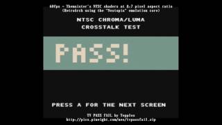 TV Pass Fail NTSC Crosstalk Test