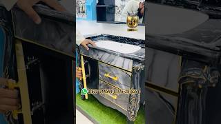 Luxury HPL Cabinet Basin | 100% Water Resistant | Black Marble Top