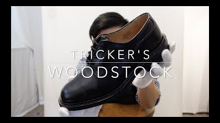 トリッカーズ 5636 WOODSTOCK(ウッドストック)プレーントゥ ブラック ダイナイトソール サイズ6.5Fitting5【3434】